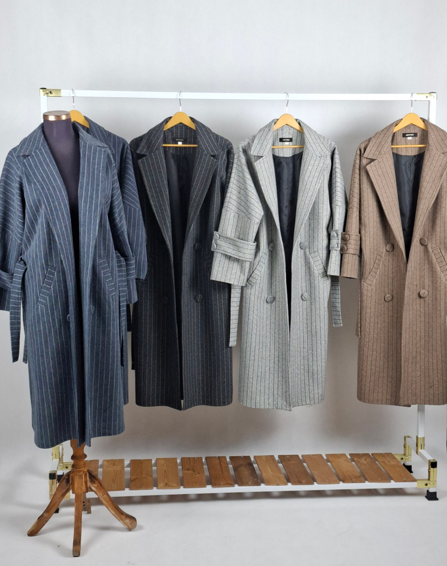 پالتو فوتر راه راه بلند