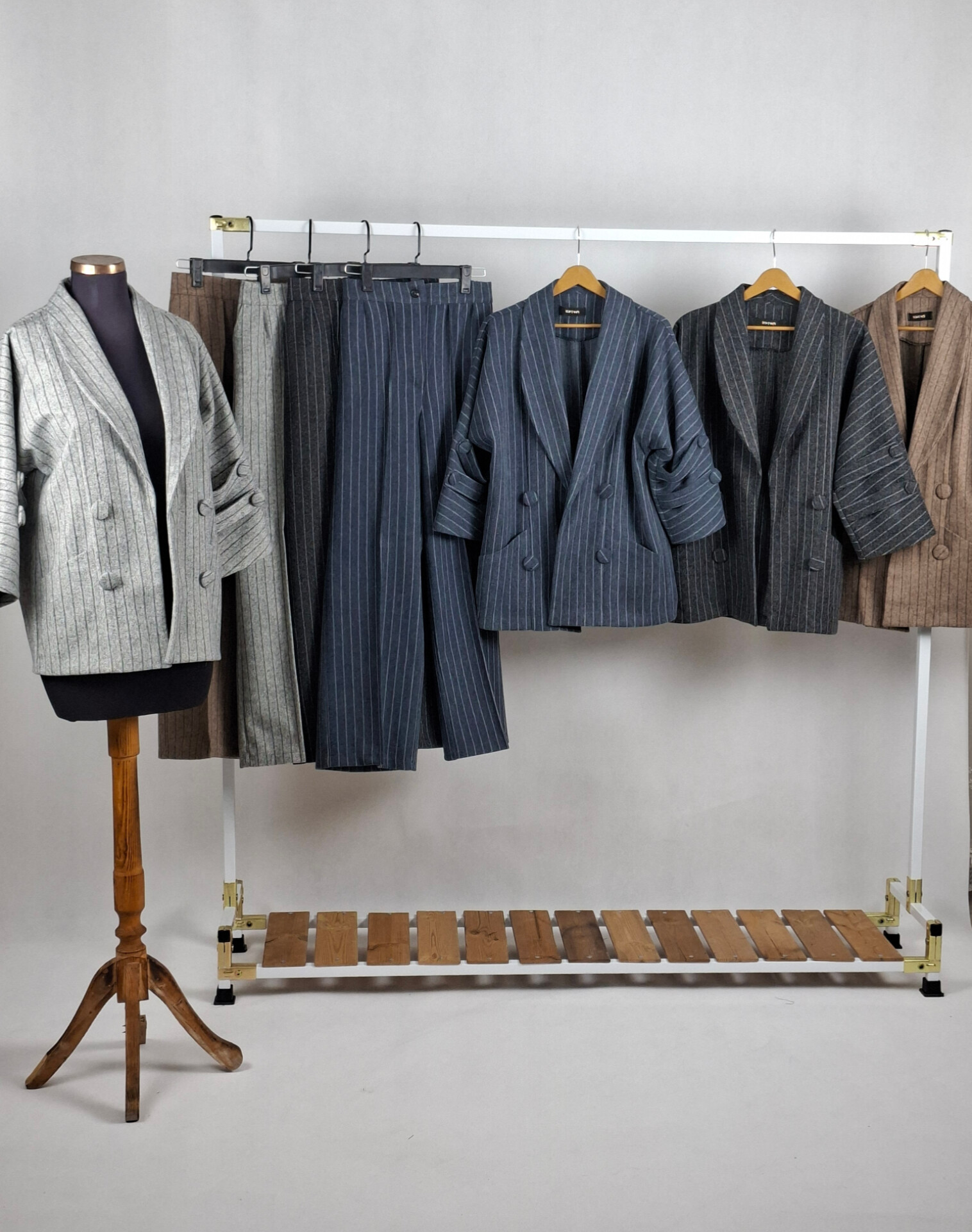 کت شلوار فوتر راه راه